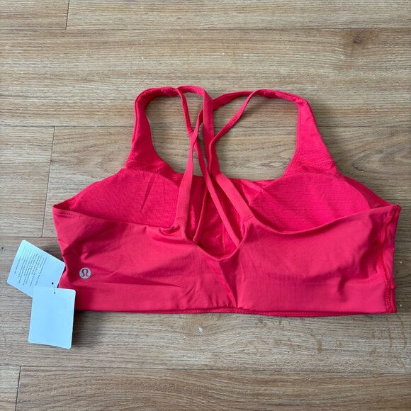 Lululemon Athletic Energy Evolve Racerback Sports Bra Red Glow NWT Size XL - Picture 2 of 8